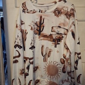 Desert Print Long Sleeve Shirt